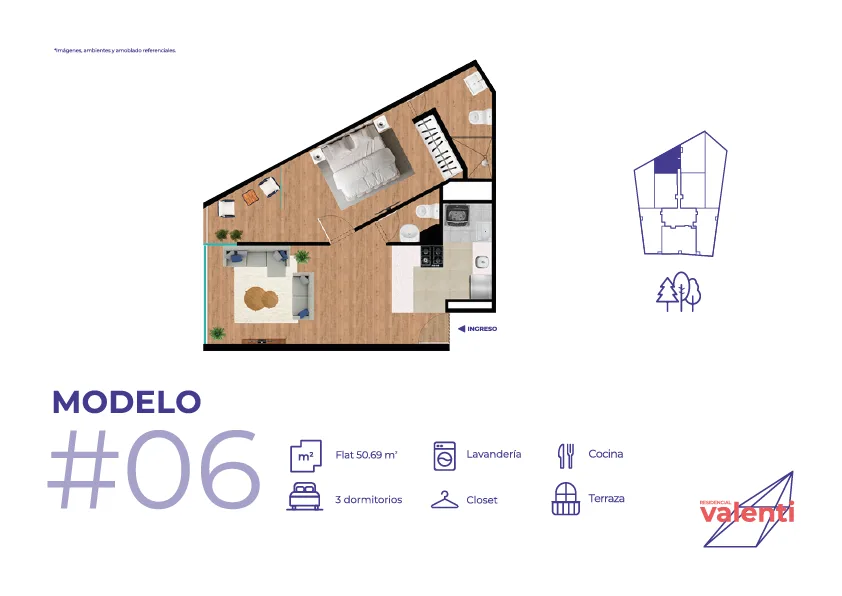 Modelo TIPO 6 · Pisos 6 y 7