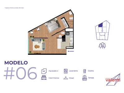 Modelo TIPO 6 · Pisos 6 y 7