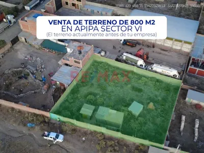 Terreno Urbano De 805 M2 En Apipa Sector Vi