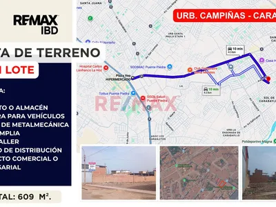 Venta De Mega Lote 609 M2 En Urb. Las Campiñas Carabayllo