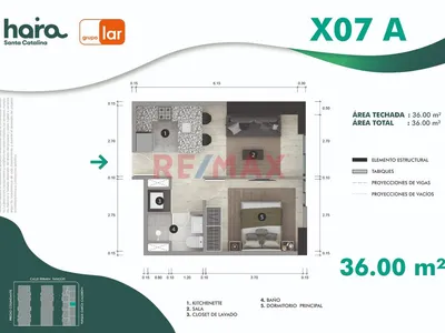 Venta De Departamento De 1 Dormitorio – Santa Catalina