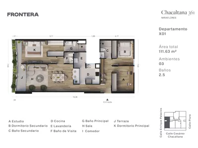 Modelo X01 · Pisos 2, 4, 5, 6, 7