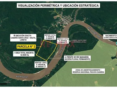 Venta  De Terreno 53 Ha Tituladas Frente Al Río Marañón – Nauta, Loreto