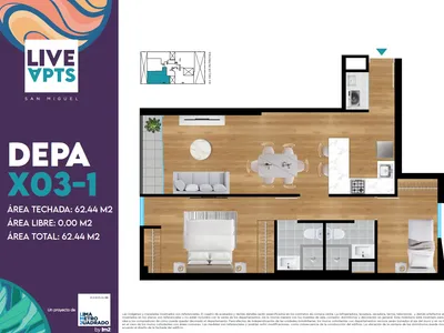 Modelo Tipo X03-1 · Pisos 2, 3, 4, 6
