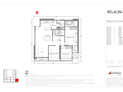 Modelo A-X04 · Pisos 7, 11, 13, 14, 15