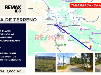 Vendo Terreno 3000 M2 En Yanamarca Llacanora Cajamarca Para Casa De Campo