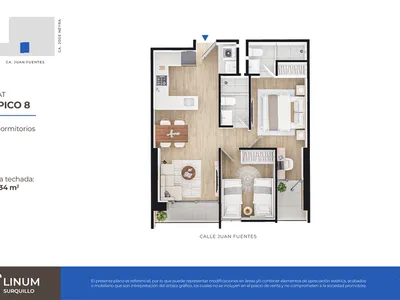 Modelo FLAT TÍPICO 8 · Pisos 2 al 23
