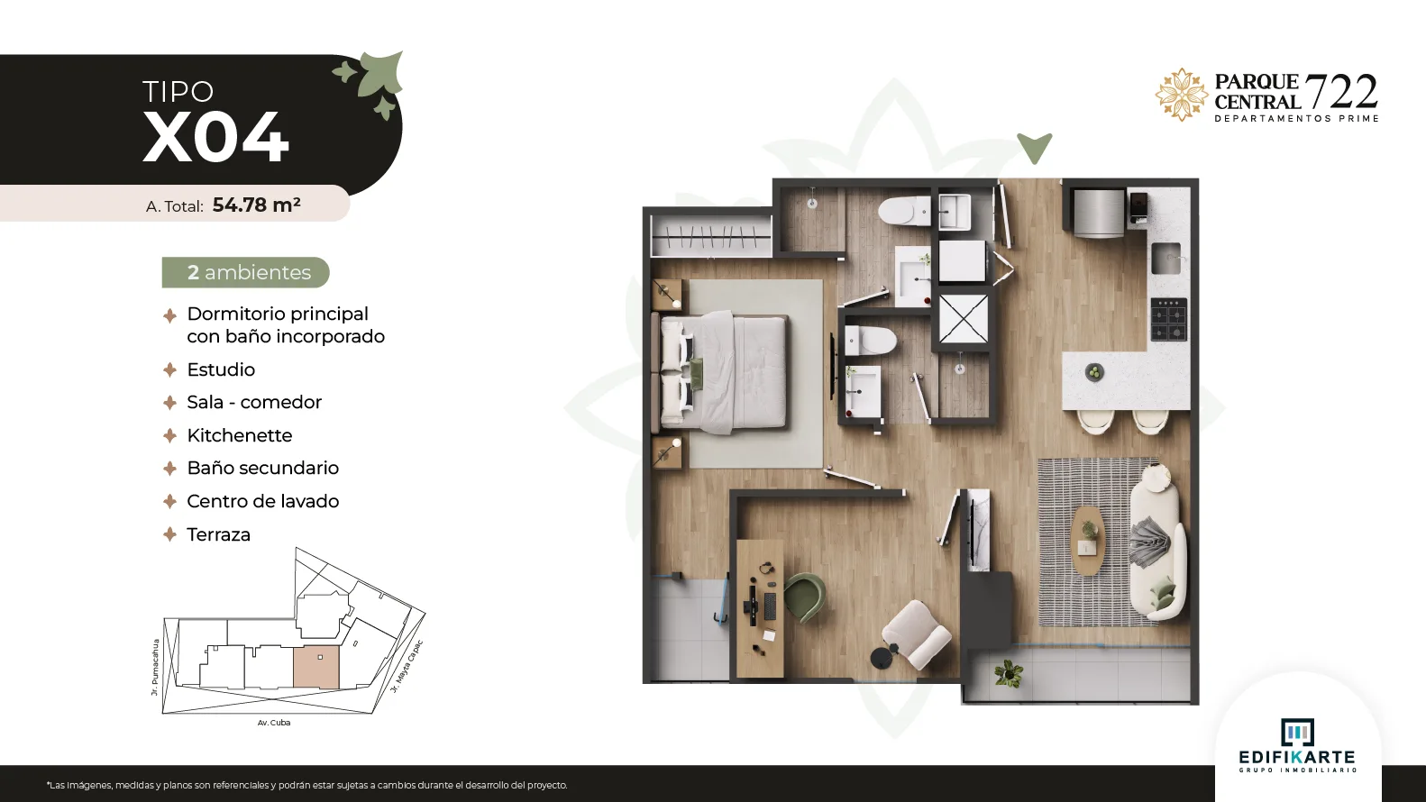 Modelo X04 5 · Pisos 2, 3, 4, 5