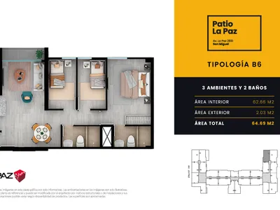 Modelo B6 · Pisos 4, 9, 10, 11, 12