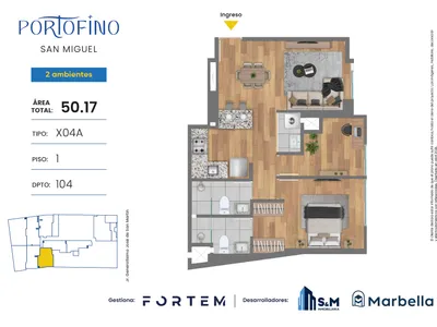 Modelo TD-X04A · Pisos 1, 2, 3, 4