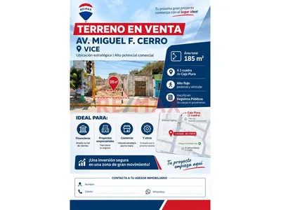 Terreno En Venta Av, Principal De Vice