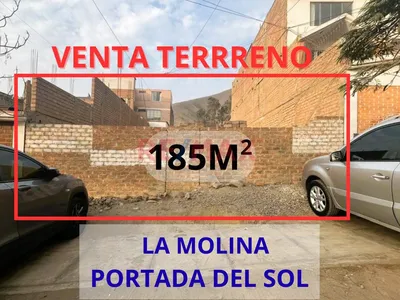 Se Vende Terreno  De 185 M2 Excelente Oportunidad En La Molina -  Urb. Portada Del Sol