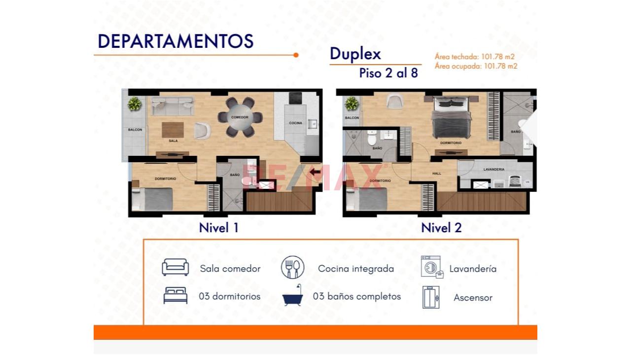 Venta Duplex En Estreno- Dpto 802-101M2-Urb. San Andres A Pocos Metros Unt-S/450,700