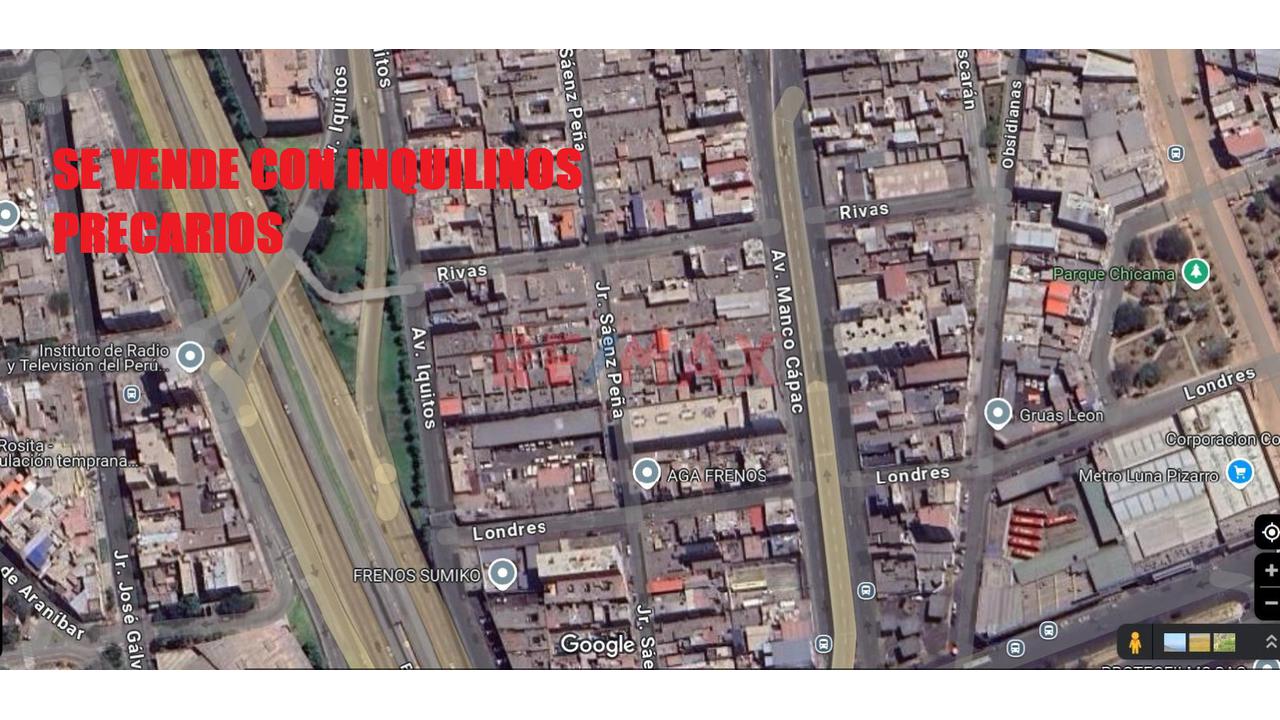 Excelente Oportunidad De Negocio, Se Vende Inmueble Como Terreno (1,022 M2) En La Mejor Zona Del Distrito De La Victoria