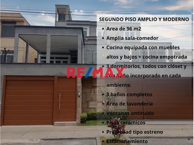 🏡 Amplia Vivienda En El 2Do Piso En San Borja