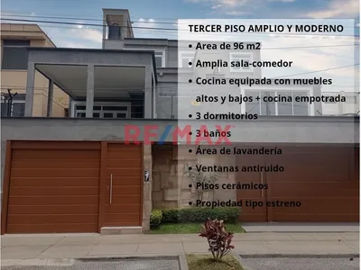 🏡 Amplia Vivienda En El 3Er Piso En San Borja