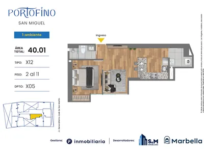 Modelo TD-X12 · Pisos 2 al 11