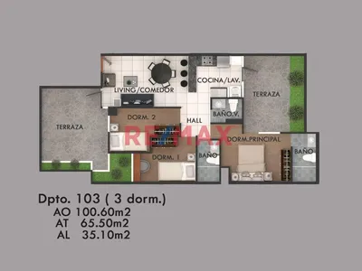 Venta Departamento Con Terrazas