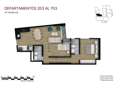 Modelo X03 FLEX · Pisos 2 al 7