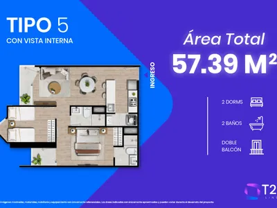 Modelo TIPO 5 · Pisos 4 al 17