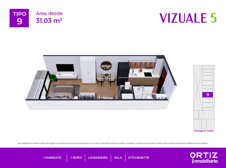 Modelo X09 · Pisos 5 al 15