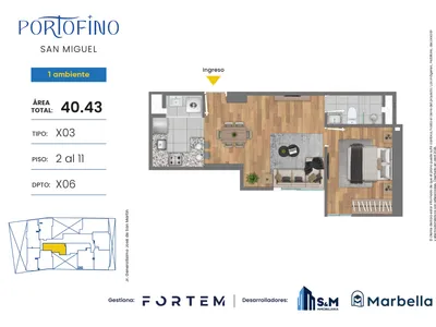 Modelo TD-X03 · Pisos 2, 3, 9, 10, 11