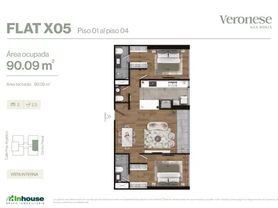 Modelo x05 · Pisos 1, 2, 3, 4