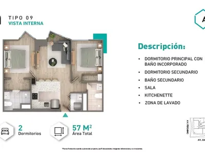 Modelo Tipo 9 · Pisos 4, 6, 7, 9, 10