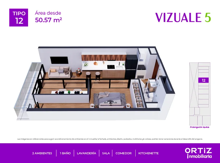 Modelo X12 · Pisos 5 al 15