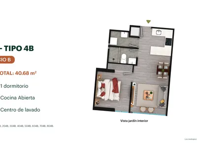Modelo TIPO 4B · Pisos 6 y 9