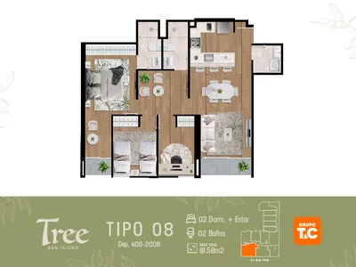 Modelo Tipo 8 · Pisos 8 al 29