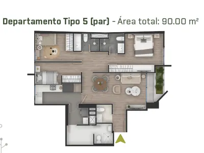 Modelo TIPO 05-PISO PAR · Pisos 4 y 6