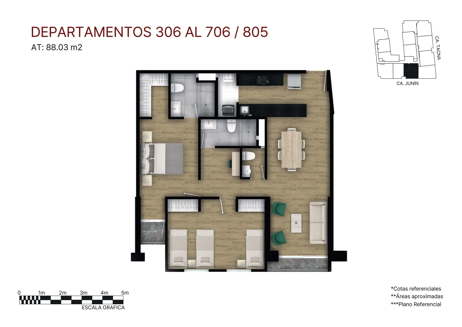 Modelo X06 FLEX · Pisos 5, 6, 7, 8