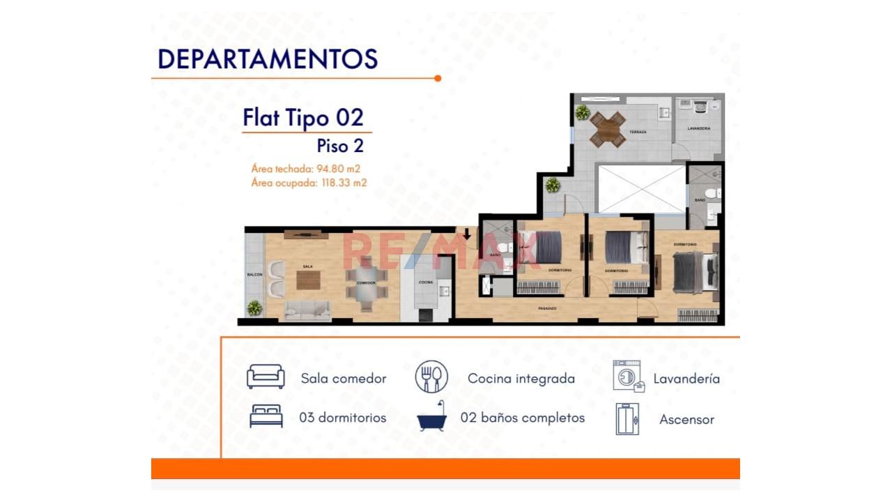 Se Vende Departamento Estreno -San Andrés Ii Etapa- (2 Cuadras Unt)-Dpto 201-118.33M2-S/468.400