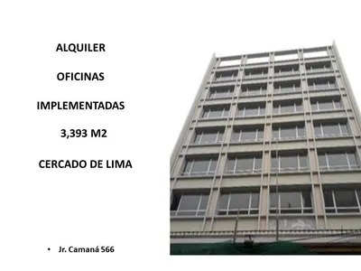 Alquiler de Oficina en Cercado - de - Lima - Lima 0 Dormitorio 