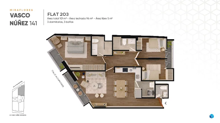 Modelo Flat 203