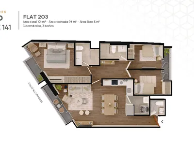 Modelo Flat 203