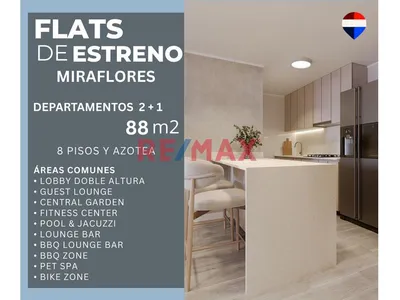 Flats De 88 M En Miraflores