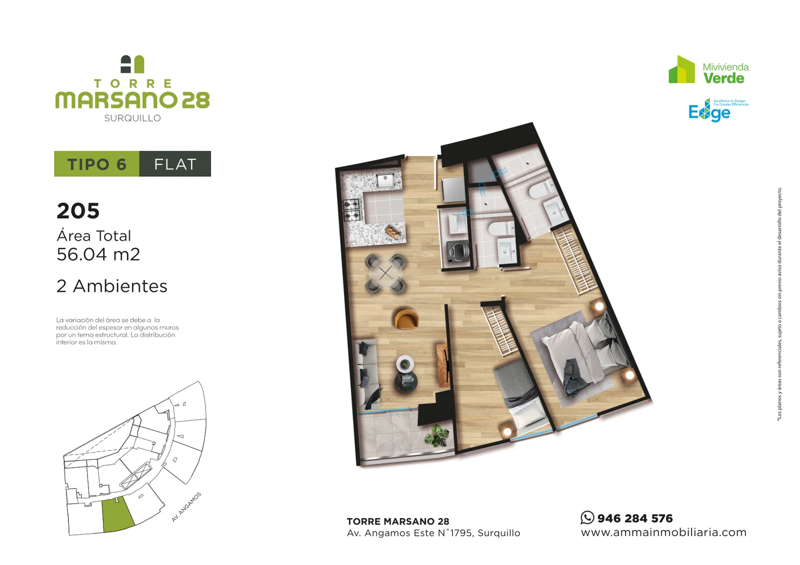 Modelo 5 · Pisos 4 al 28