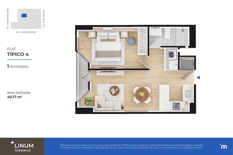 Modelo FLAT TÍPICO 4 · Pisos 6 al 23