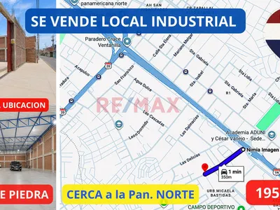 Local Industrial En Venta – Puente Piedra 1,967 M² | Amplio Patio De Maniobras | A 1 Minuto De La Panamericana Norte