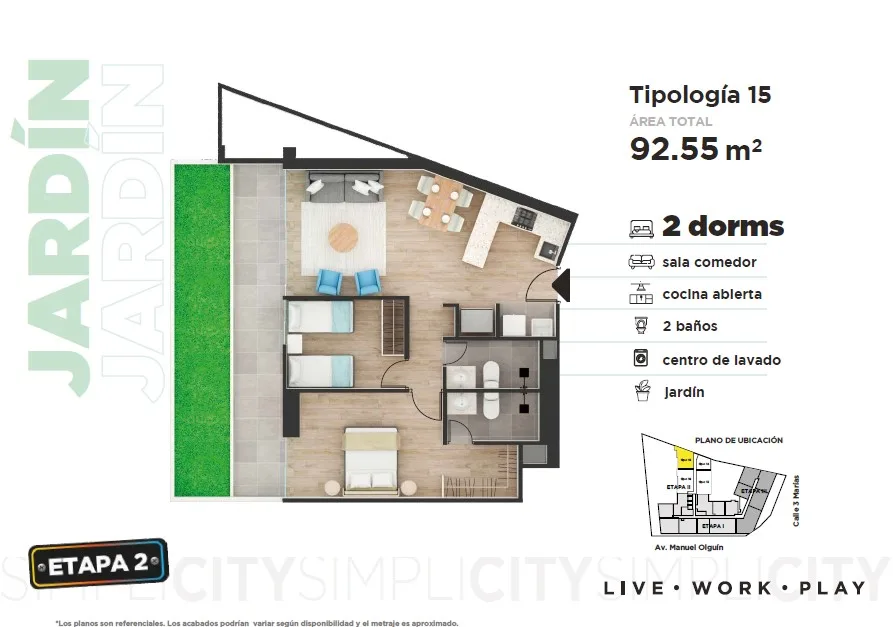 Modelo JARDIN TIPO 15