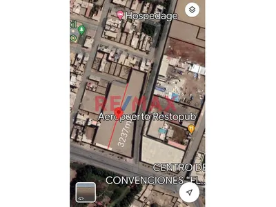 Vendo Terreno Con Cerco De 6 M De Altura Y Portón De Ingreso -Esquina-En Plena Vía Aeropuerto- ( 38M2 De Frontera) A.T.3,237  M2-$. 938,730 ($290 X M2 )
