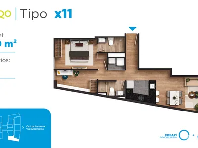 Modelo X11 · Pisos 3, 5, 9, 10, 11