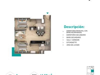 Modelo Tipo 7-B · Pisos 6 al 16