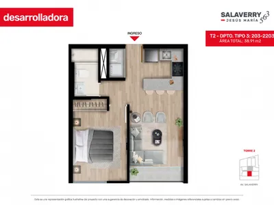 Modelo 3 · Pisos 6 al 16