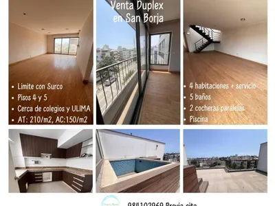 Venta de Departamento en San Borja - Lima 4 Dormitorios