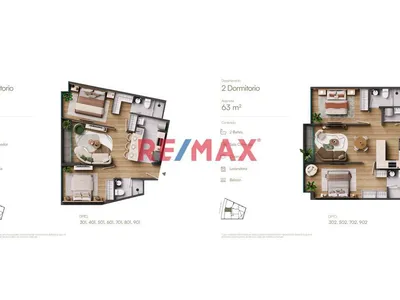 Departamento 2 Dormitorios En Preventa En Barranco | Desde 63.5 M² Hasta 126.6 M²