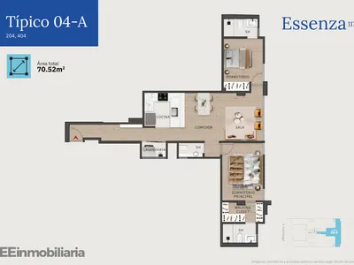 Modelo Típico 4-A · Pisos 2 y 4