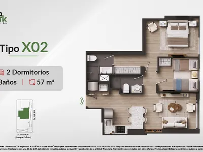 Modelo X02 · Pisos 4, 6, 9, 11